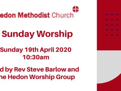 Online Sunday Worship – 19th April