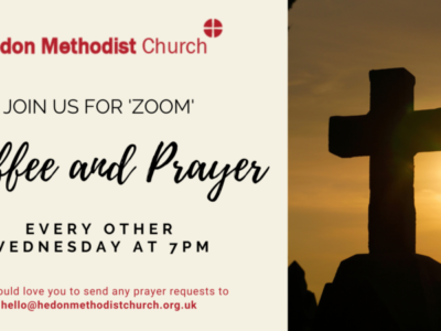 Zoom Coffee and Prayer – Wednesday 22nd July