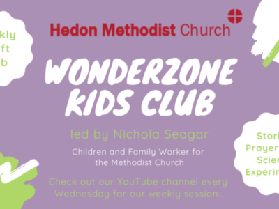 WonderZone Kids Club – every Wednesday!