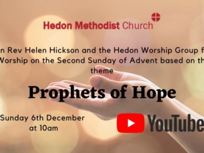 Online Sunday Worship ‘Prophets of Hope’